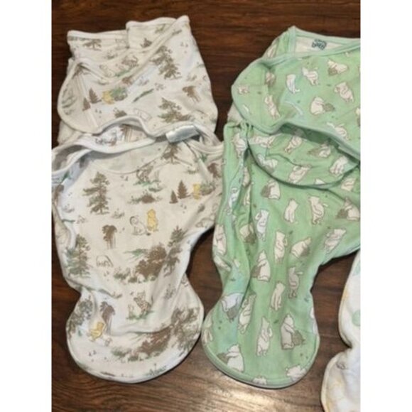 Disney Baby Aden + Anais 0-3M Swaddle Blankets Set of 3 Winnie the Pooh Prints - Picture 3 of 6
